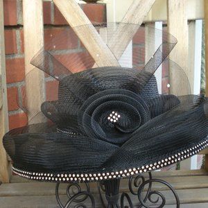 Vintage Lady Hat In Black
